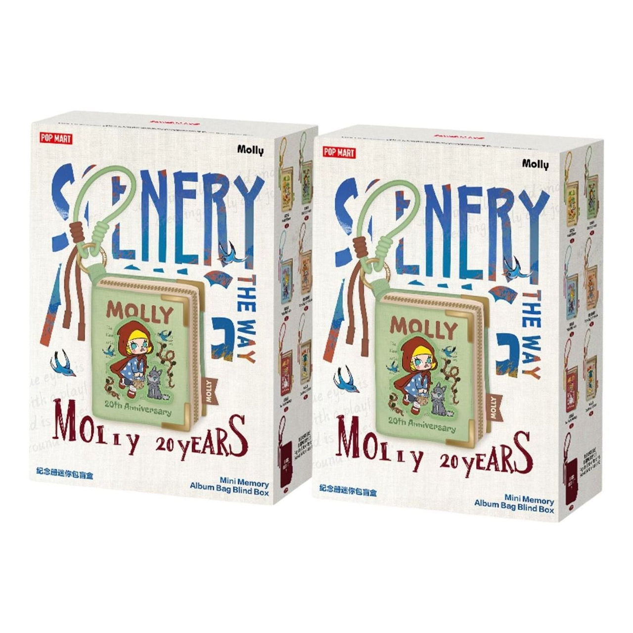 Pop Mart MOLLY Scenery Along the Way Series Mini Memory Album Bag Blind Case (2 Bilnd Boxes) PPMT-2603-0053-1090822470