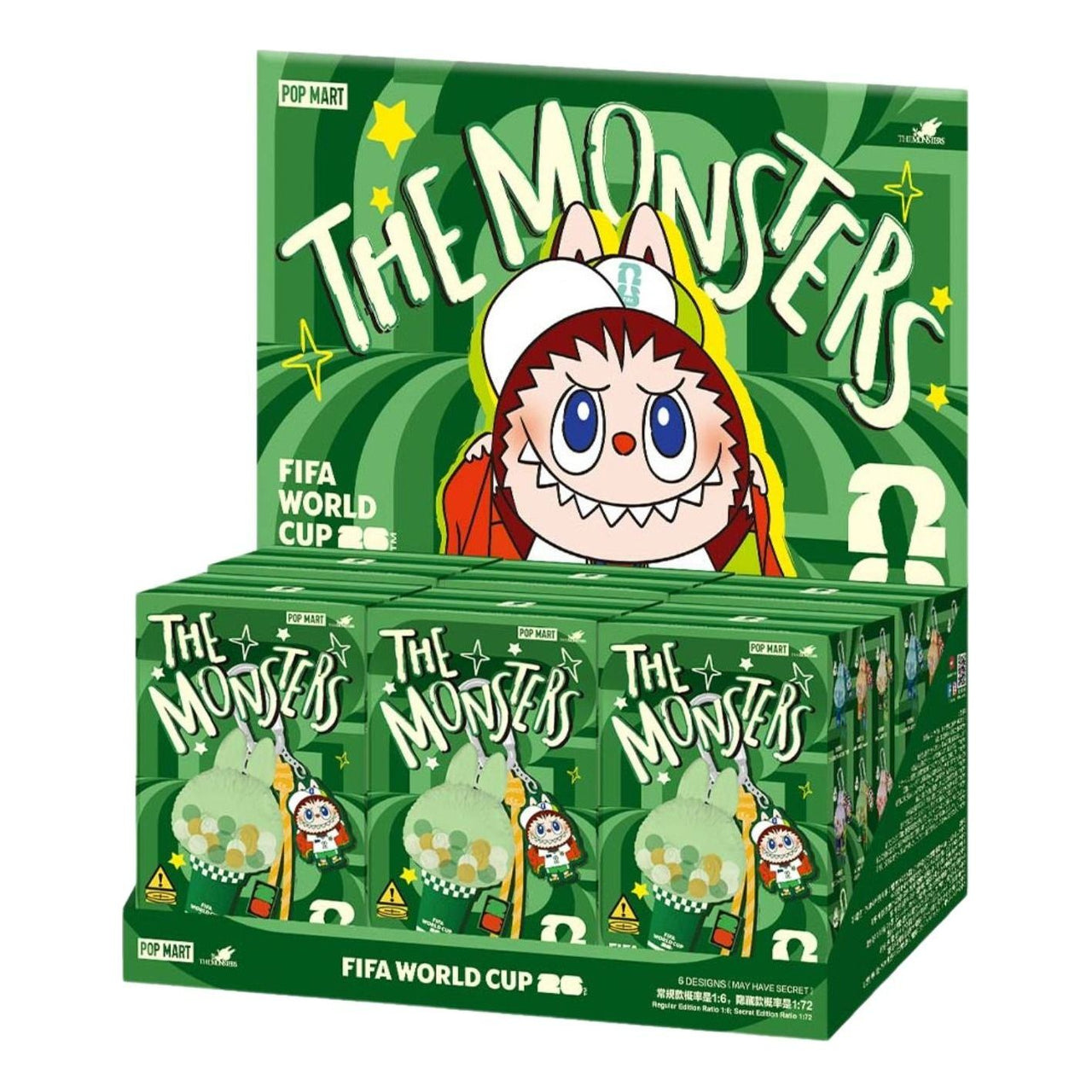 Pop Mart THE MONSTERS × FIFA Series Mini Pendant Light Blind Case (6 Blind Boxes) PPMT-2603-0068-1097610447