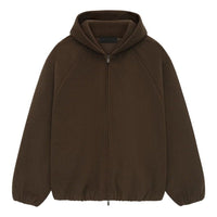 Fear of God Essentials SS25 Relaxed Brushed Hooded Jacket 'Brown' 202HO246255F