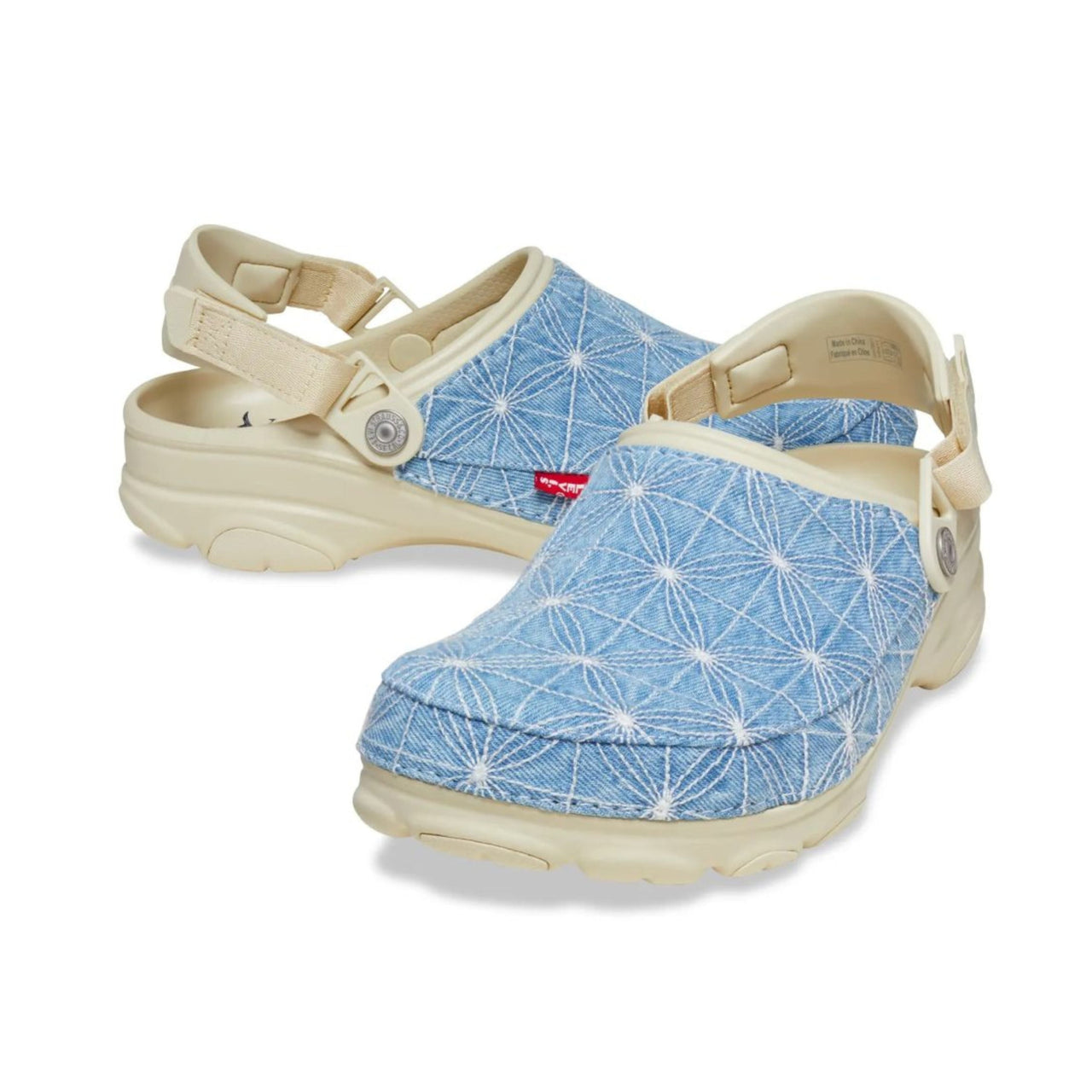 Crocs x Levi's Sashiko All-Terrain Clog 'Bone Blue' 208917-2Y2