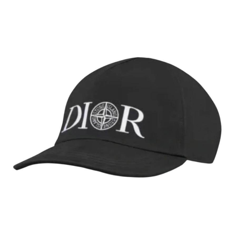 DIOR Silk Baseball Caps Men's Black