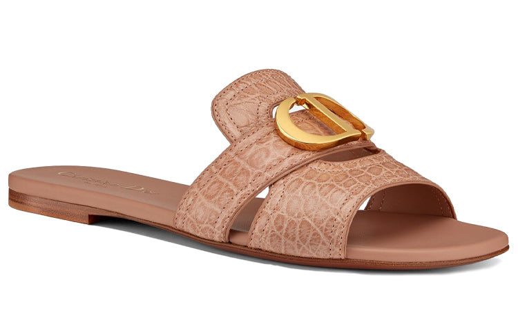 DIOR 30 Montaigne Slide Slippers Women's Brown