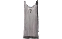 PRADA SS22 Sleeveless Dress Women's Gray