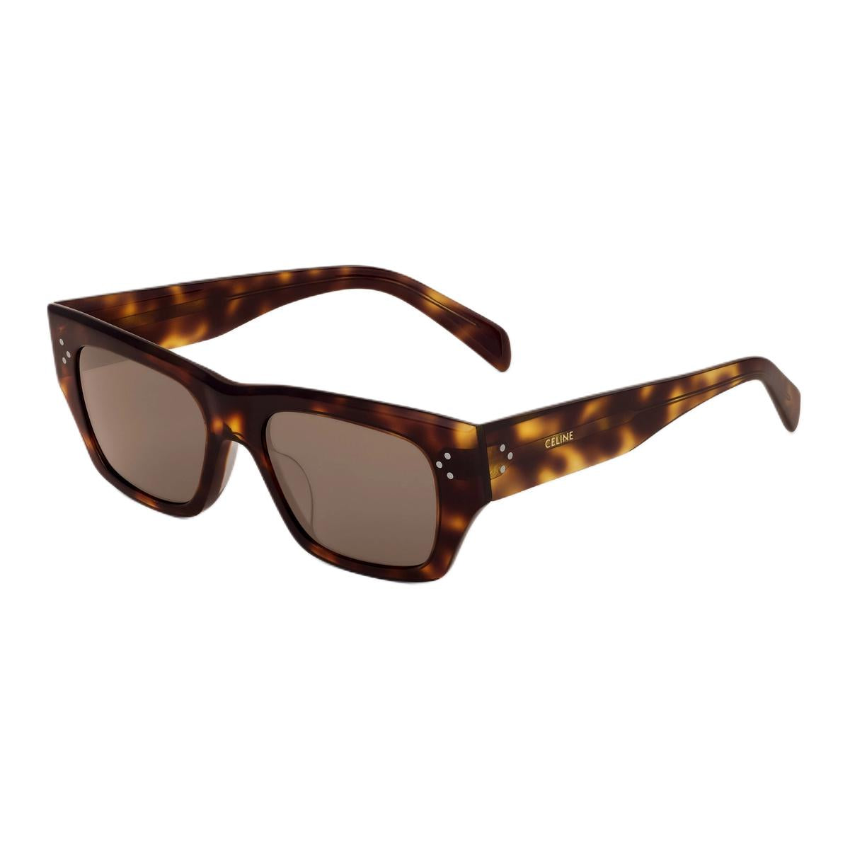 CELINE Black Frame 55 Sunglasses In Acetate