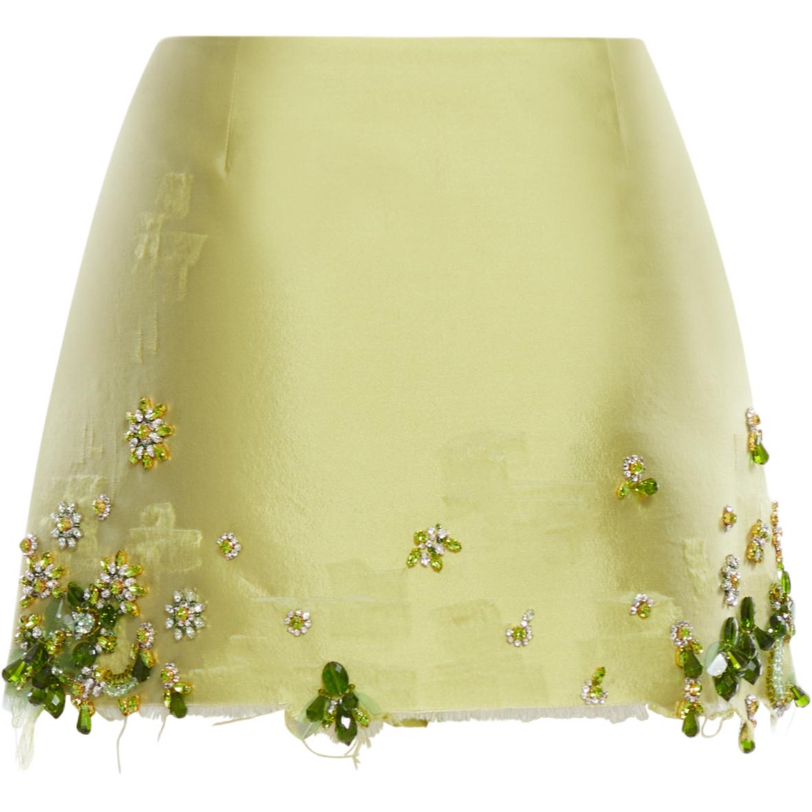 PRADA Casual Short Skirts Women's Fern Green