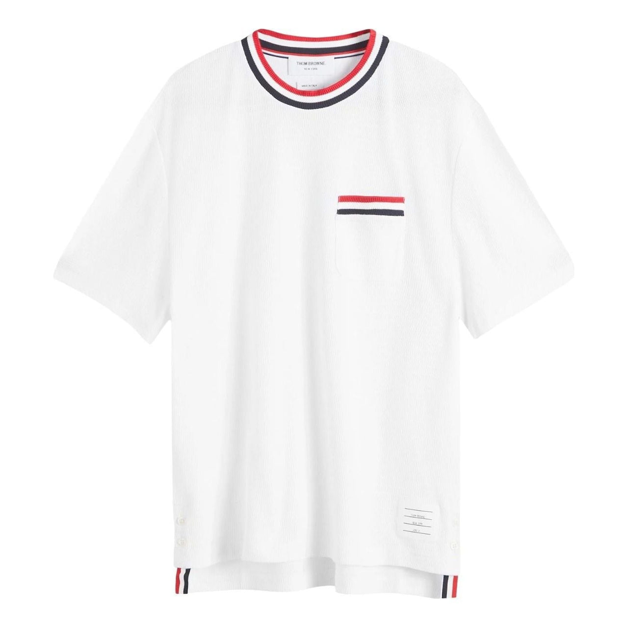 THOM BROWNE Short Sleeve T-Shirt 'White' MJS259A-J0153-100