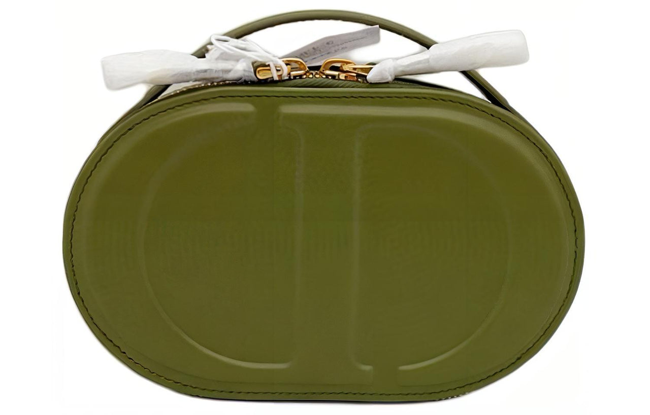 DIOR Cow Leather Crossbody Bag Shoulder Bag Women's Green