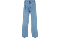 MIU MIU Logo-Embroidered Tapered-Leg Jeans