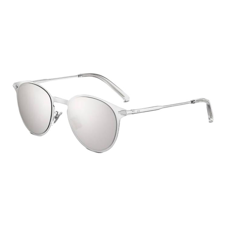 DIOR Metal Oval Sunglasses Unisex Silver
