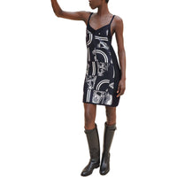 HERMES SS24 Slip Dresses Women's Black