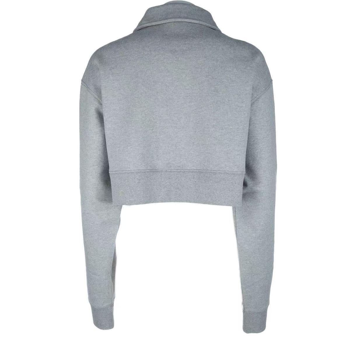 MIU MIU Long Sleeved Cropped Polo Shirt