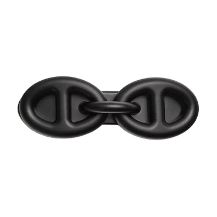 HERMES Aluminum Hair Clips Women's Black