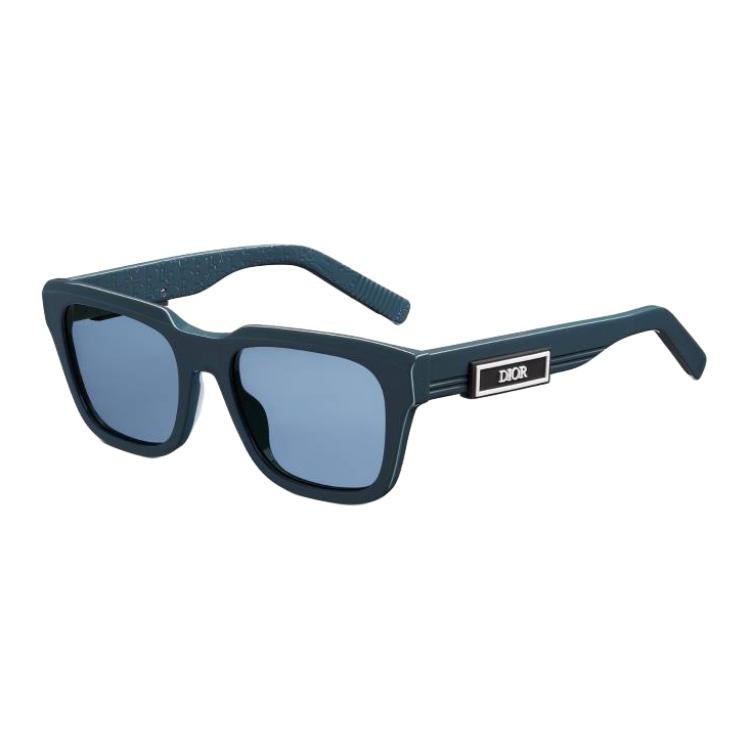 DIOR Acetate Square Sunglasses Unisex Blue