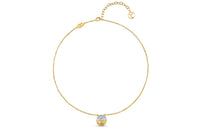 LOUIS VUITTON 2020 Gold Plated Bicolor Collier L To V Pendant Costume Necklace