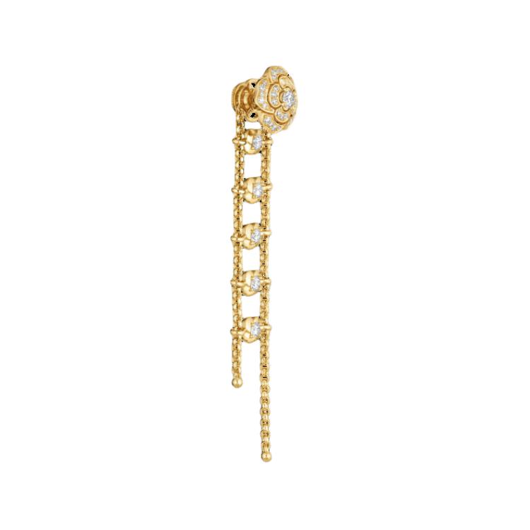 CHANEL 18K Gold Earrings Women's Gold