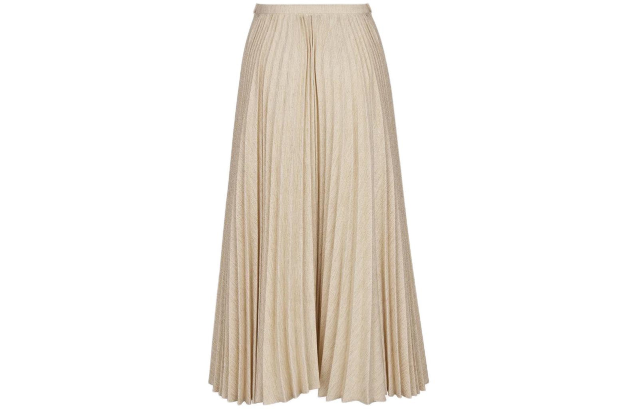 DIOR SS24 Casual Long Skirts Women's Gold