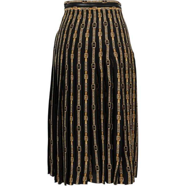 CELINE Casual Long Skirt Women's Black