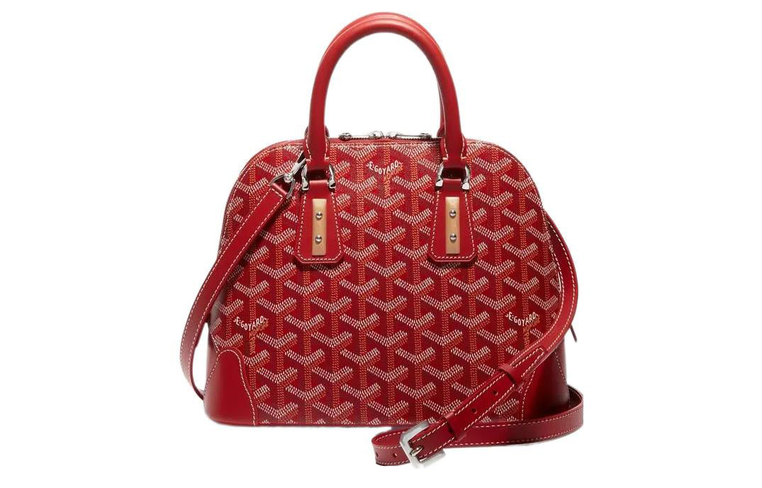 GOYARD Cow Leather Bag Straps Small Size Unisex Red