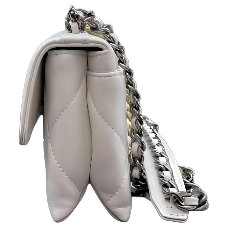 CHANEL 19Bag Lambskin Shoulder Bag Crossbody Bag Women's White