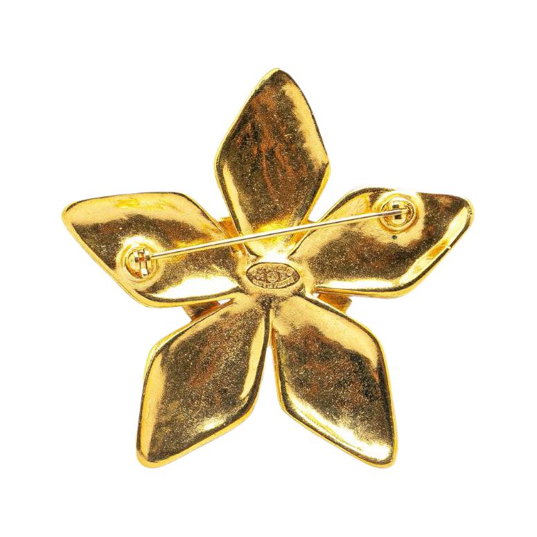 CHANEL 1996 Cc Flower Costume Brooch