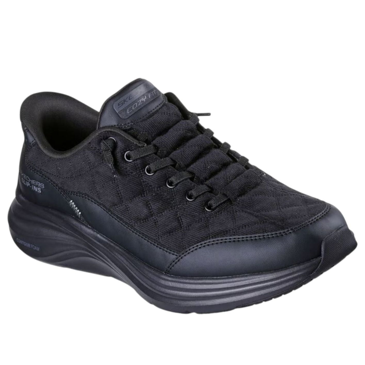 Skechers Slip-ins Contour Foam Cozy Fit Cordelux 'Black' 232618-BBK