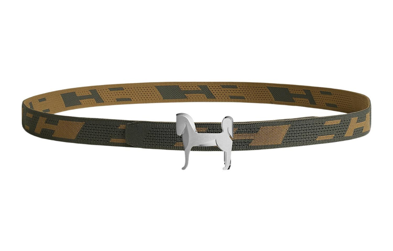HERMES Badge Other Belts Men's 3.2cm