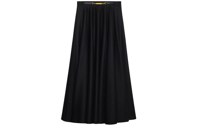 CELINE Casual Long Skirts Women's Black