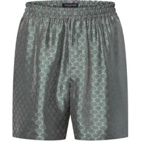 LOUIS VUITTON Drawstring Jacquard Silk-Blend Shorts