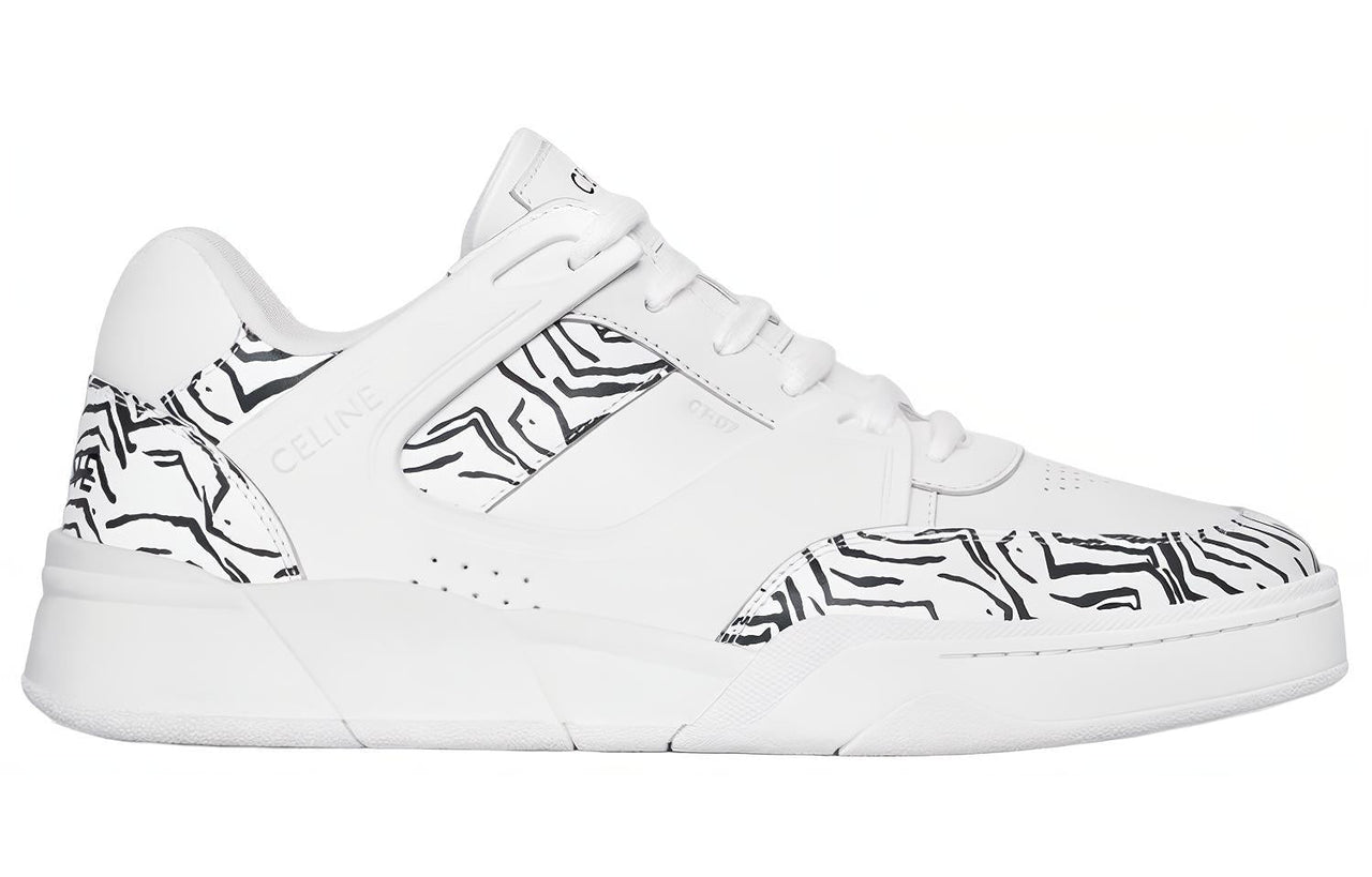 CELINE CT 07 Low Top Stylish Skateboarding Shoes Men's White