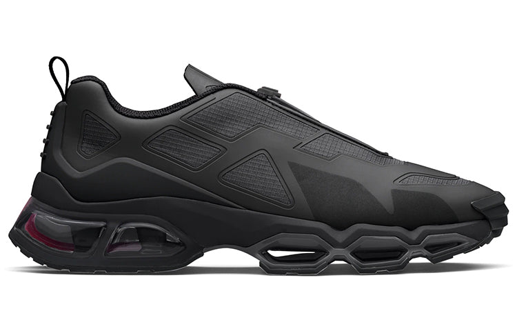 PRADA Collision Cross Abrasion Resistant, Breathable, Lightweight Low Top Casual Shoes Men's Black