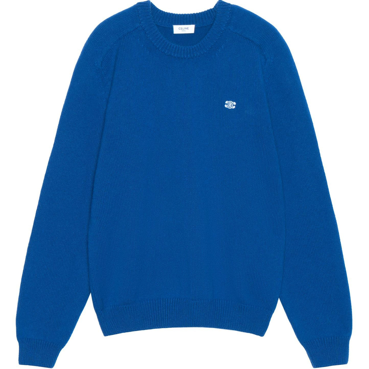 CELINE DYSFUNCTIONAL BAUHAUS Men's Collections FW22 Cashmere Sweater Men's Royal Blue