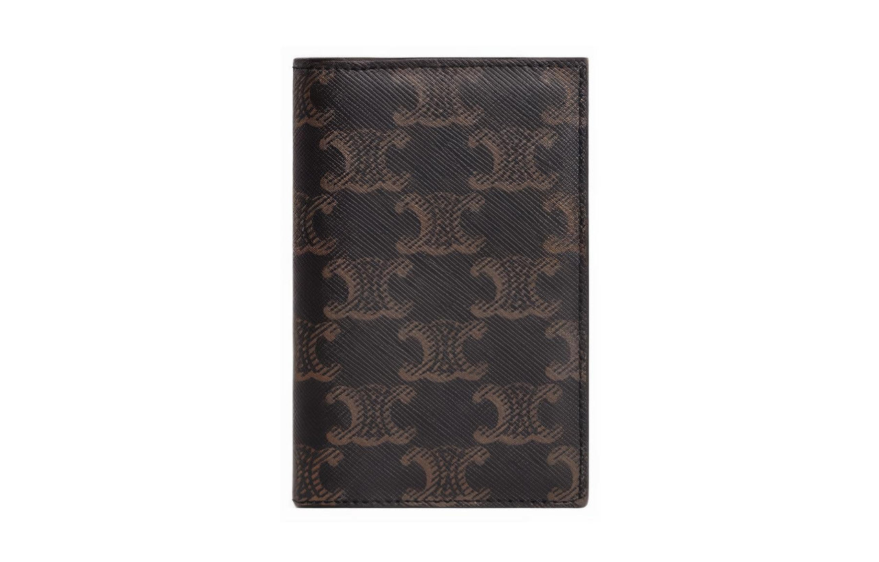 CELINE Cow Leather Card Holder Men's Black