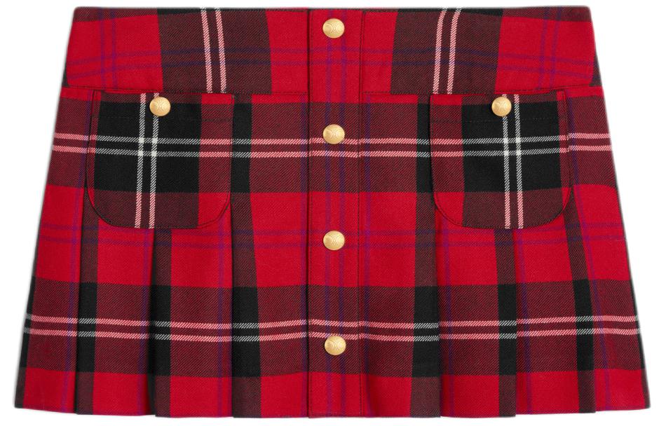 CELINE Casual Short Skirts Women's Red