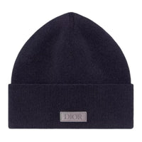 DIOR Cashmere Beanies Unisex Navy