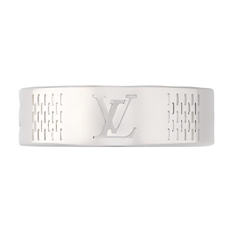 LOUIS VUITTON Damier Staples Thin Ring