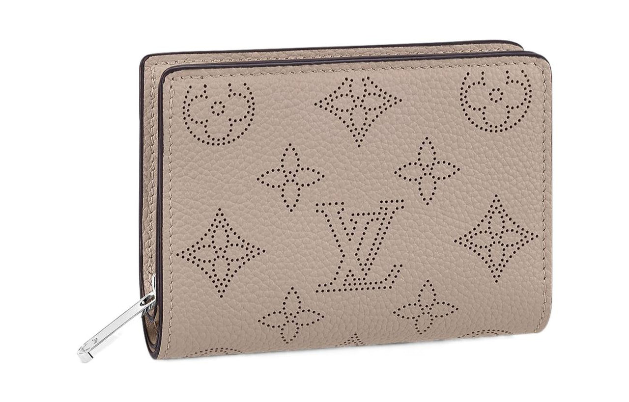 LOUIS VUITTON Calfskin Wallet Women's Gray