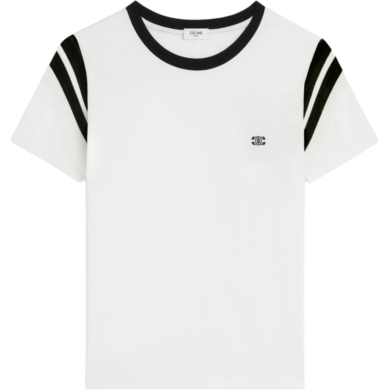 CELINE Triomphe Regular T shirt In Cotton Jersey