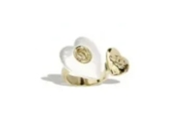 CHANEL - Rings Unisex Gold/White