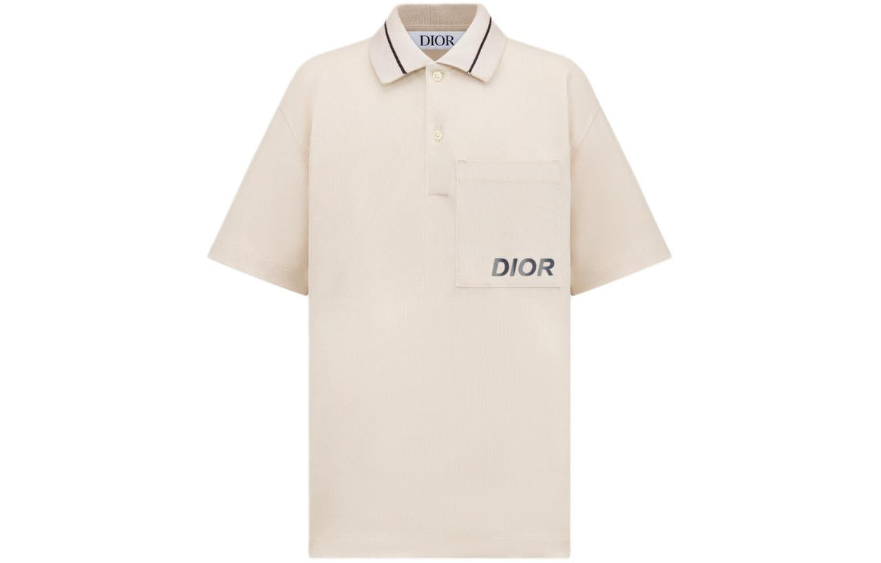 DIOR SS24 Polo Shirt Ecru Kids'