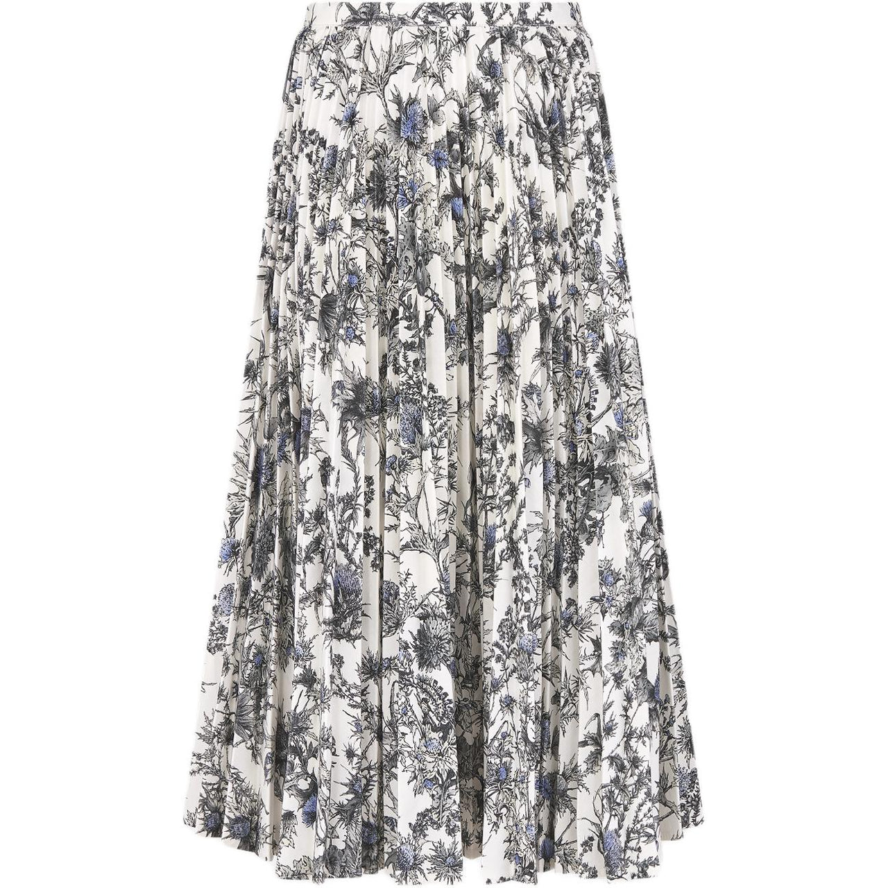 DIOR FW24 Casual Long Skirt Women's Blue