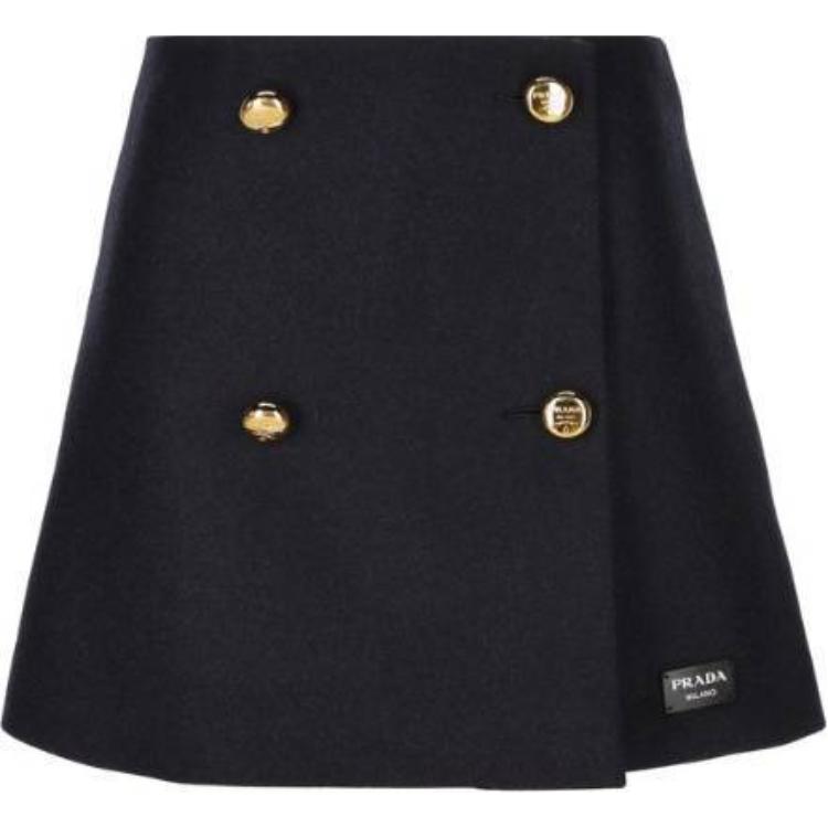 PRADA Casual Short Skirts Women's Marine Blue