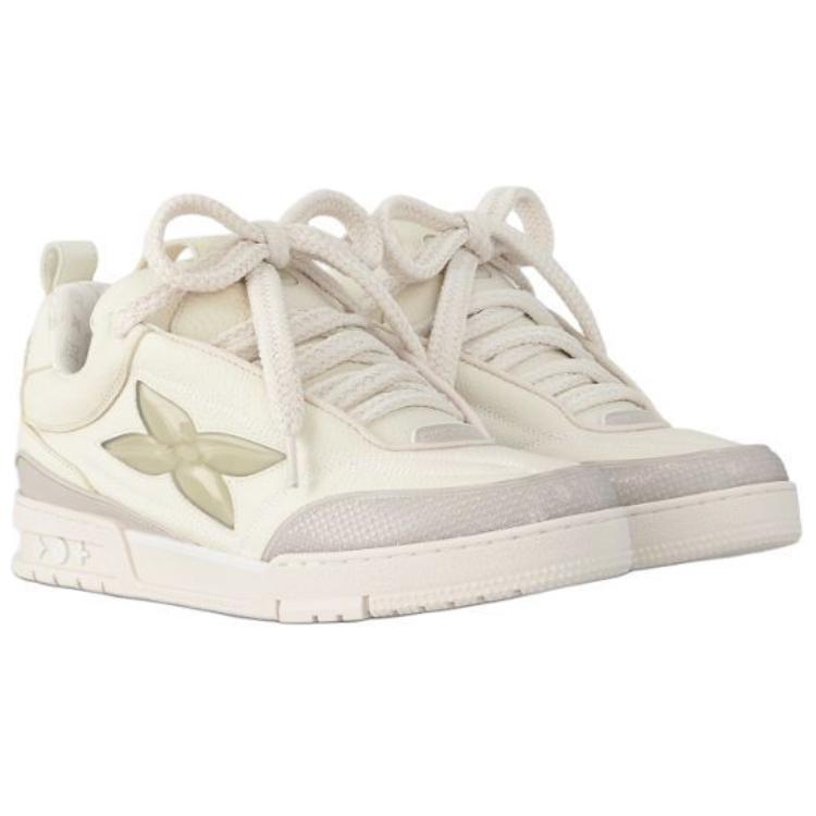 LOUIS VUITTON Skate Low-Top Skateboard Shoes Men's Beige