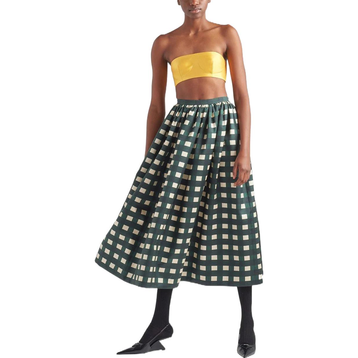 PRADA Casual Long Skirts Women's Green