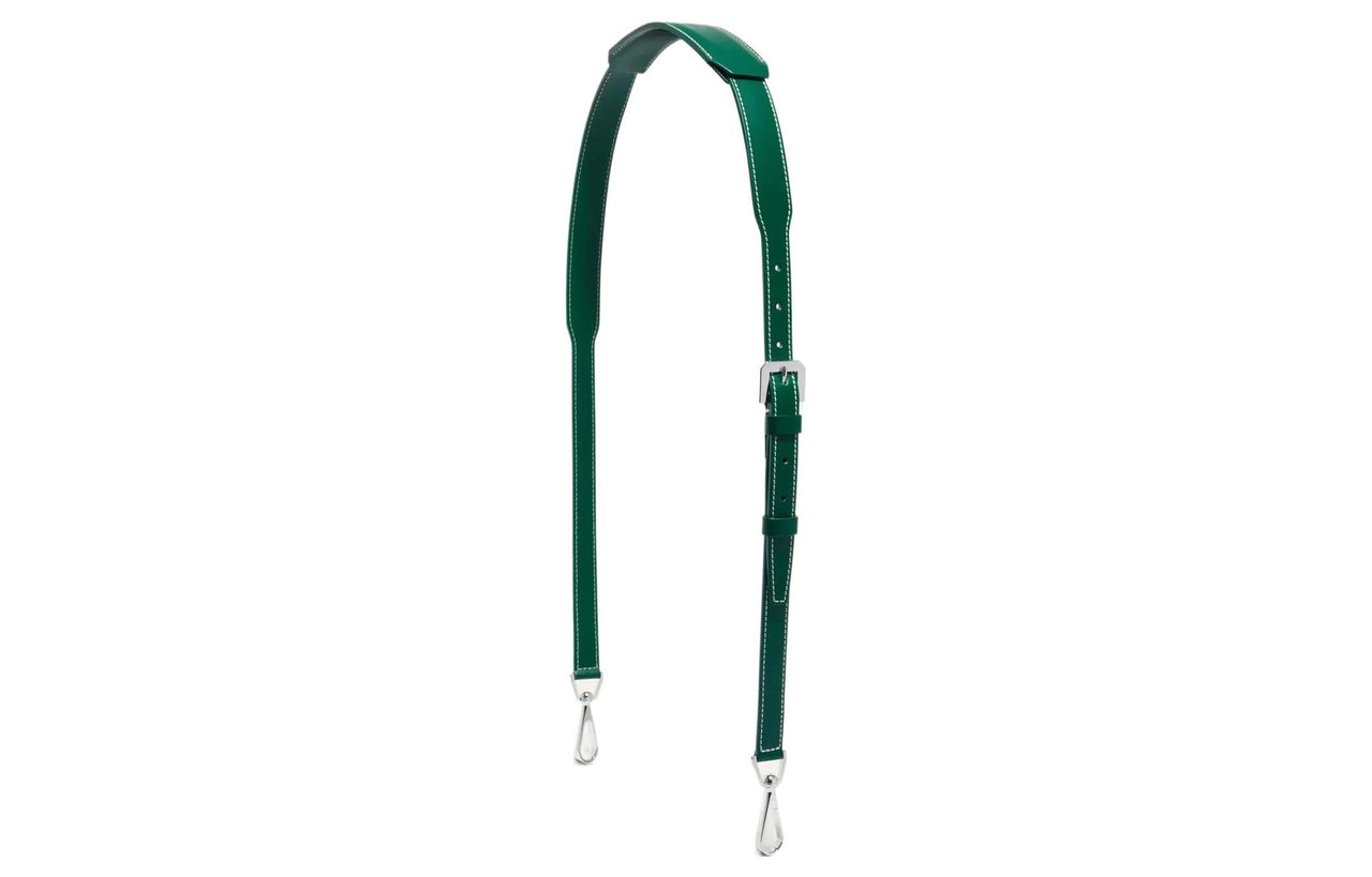 GOYARD Cow Leather Dog's Teeth Bag Straps Medium Size Unisex Green