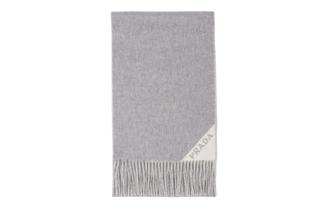 PRADA Enamel Triangle-logo Scarf