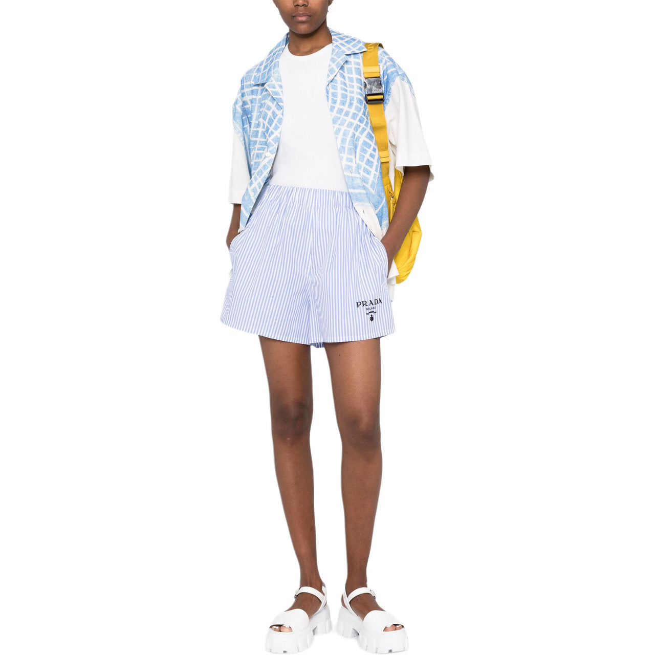 PRADA Casual Shorts Women's Blue