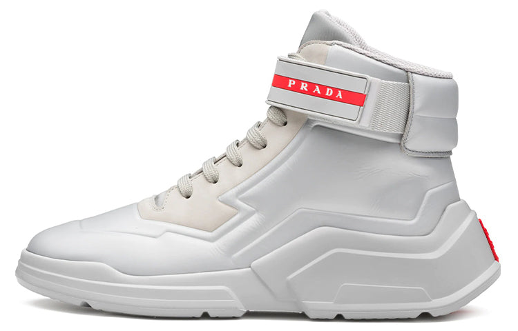 PRADA Casual Shoes Women's High-Top Silver