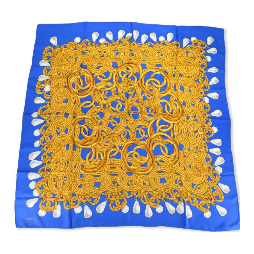 CHANEL 1990-2000s Cc Logo-print Scarf
