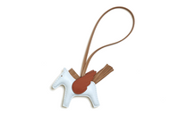 HERMES Leather Pendants Unisex White