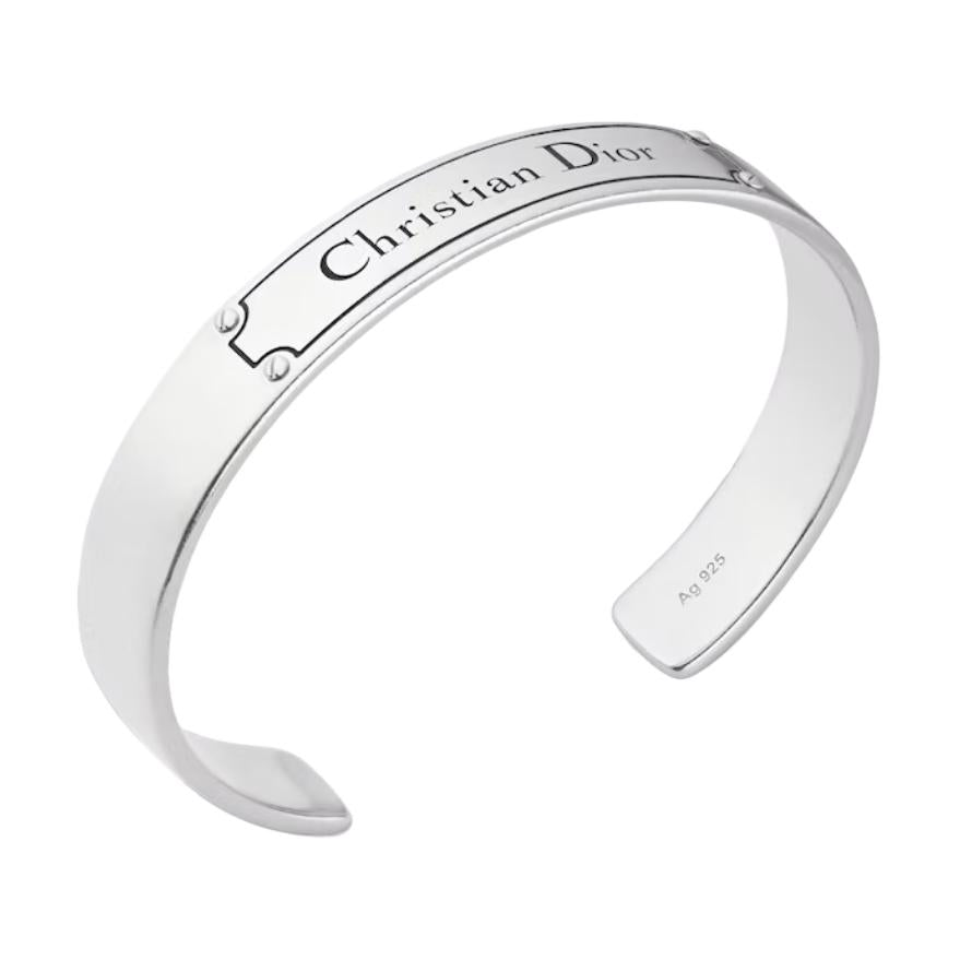 DIOR Sterling Silver Bangles Men's Silver